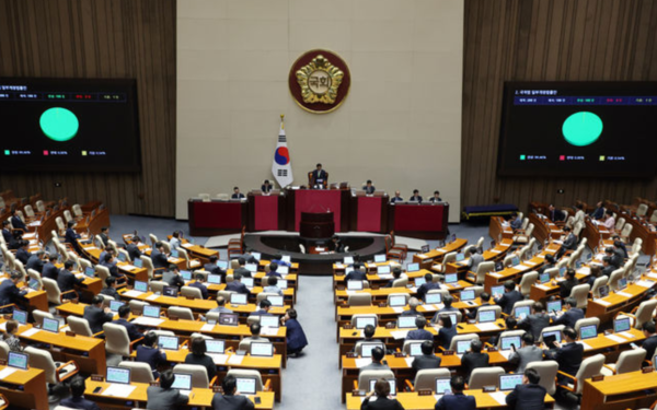 7일 서울 여의도 국회에서 열린 제435회 국회(임시회) 제1차 본회의에서 국적법 일부개정안이 가결되고 있다. /사진=뉴시스