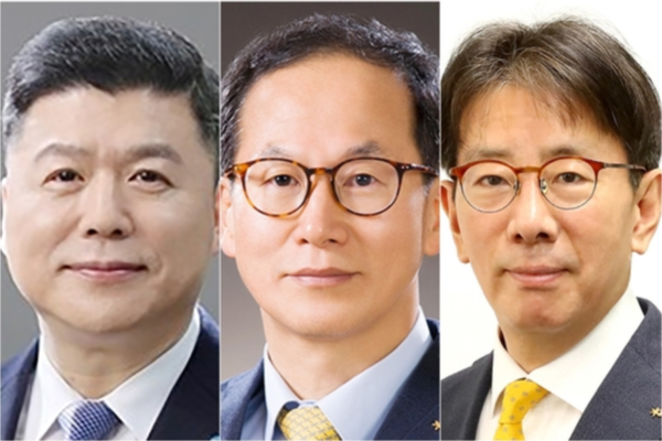 (왼쪽부터) KB금융 회장 후보 권광석·양종희·이재근 압축 /연합뉴스
