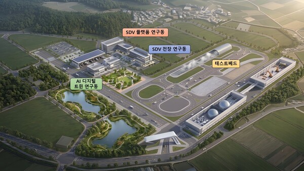 AI 자율주행차 실증 단지 조감도/아산시