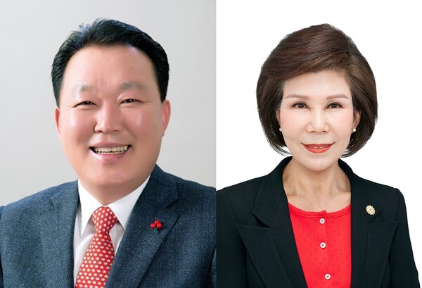 사진 왼쪽부터 박주언·주외숙 경남도의원. /경남도의회